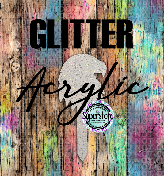 GLITTER - Eagle Garden Stake - Sublimation Acrylic