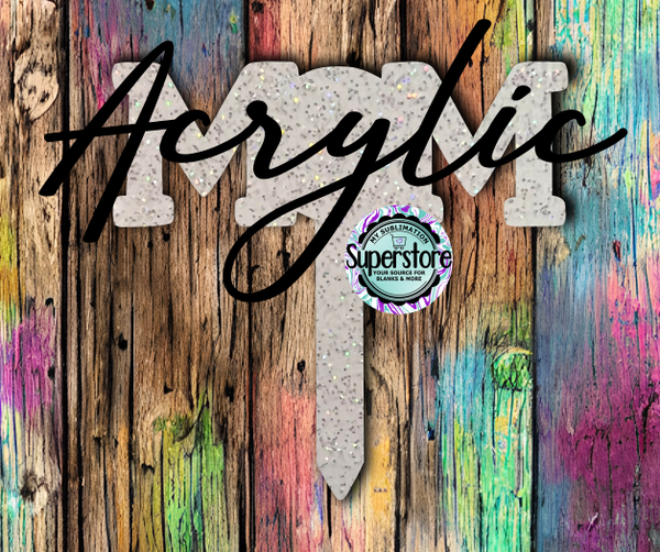 GLITTER - MOM #2 Garden Stake - Sublimation Acrylic