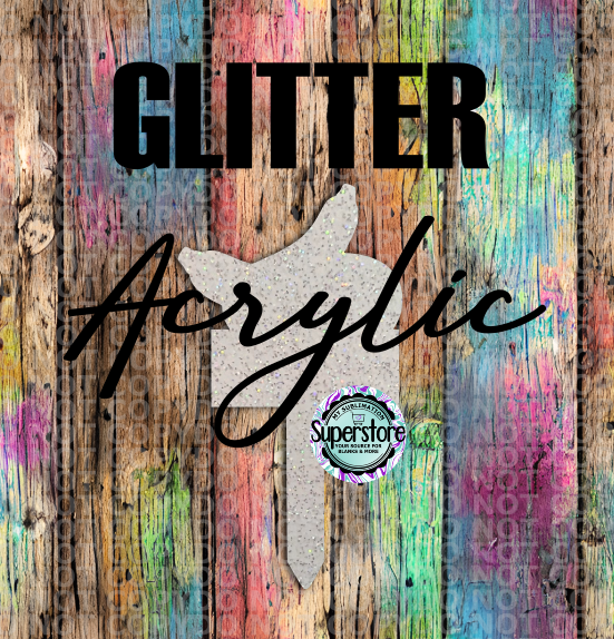 GLITTER - Squash Garden Stake - Sublimation Acrylic