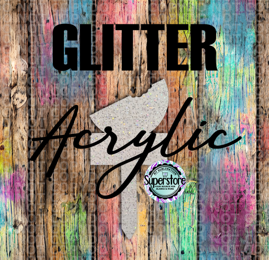 GLITTER - Watermelon Garden Stake - Sublimation Acrylic