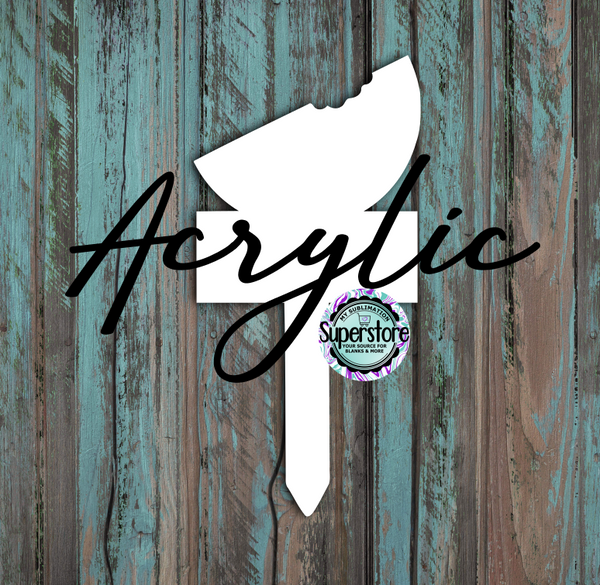 Clear Acrylic - Watermelon Garden Stake - Sublimation Acrylic