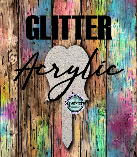 GLITTER - Wings Garden Stake - Sublimation Acrylic