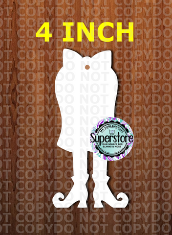 4 inch Ghost with legs - MDF Sublimation Blank