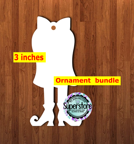 Ghost With Legs - With Hole or NO HOLE Bundle - ornament bundle price - MDF sublimation blank