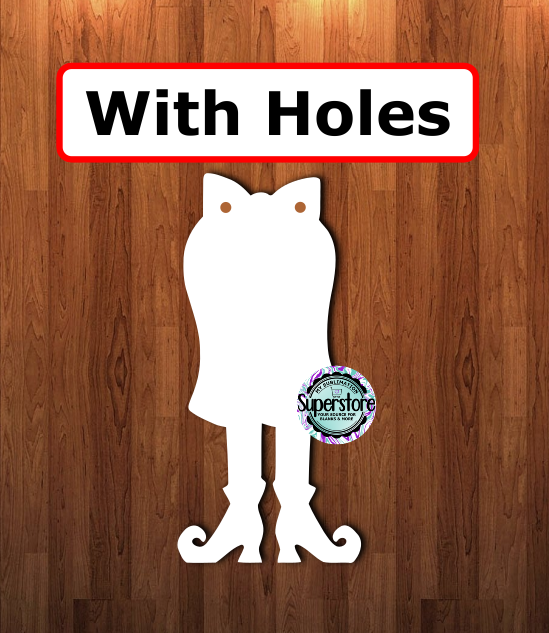 Ghost With Legs - WITH holes - Sublimation Blank MDF