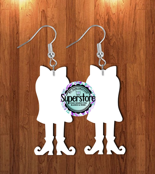 Ghost With Legs -  earrings size 1 inch - 1.5 inch or 2 inch MDF - BULK PURCHASE 10pair