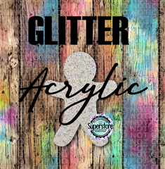 GLITTER Gingerbread  -  With or Without Hole  - Sublimation Acrylic
