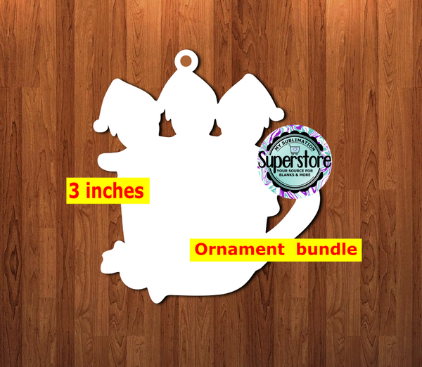 Gingerbread Coffee Mug 2,3,4,5 options - With Hole - 3 inch Ornament bundle price - MDF sublimation blank