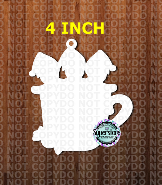 (4 inch) - Gingerbread Coffee Mug - 2,3,4,5 options - MDF Single Sided - Ornament
