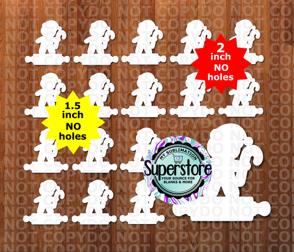 Gingerbread Boy With Rolling Pin - 10 or 20pc bundle - 1.5 or 2 inch size (great for badge reels & hairbow centers