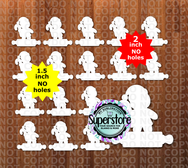 Gingerbread Girl With Rolling Pin - 10 or 20pc bundle - 1.5 or 2 inch size (great for badge reels & hairbow centers