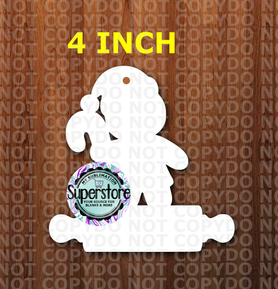 Gingerbread Girl With Rolling Pin - With or Without Hole - Sublimation Blank MDF