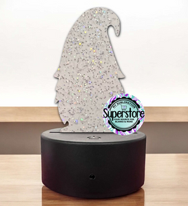 GLITTER Acrylic Gnome Light Base Blank  - Sublimation Acrylic