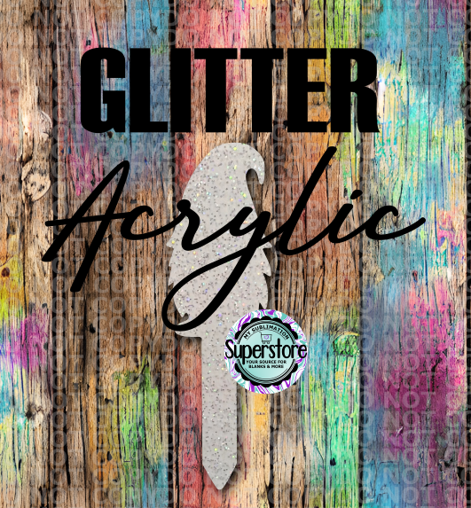 GLITTER - Gnome Body Garden Stake - Sublimation Acrylic