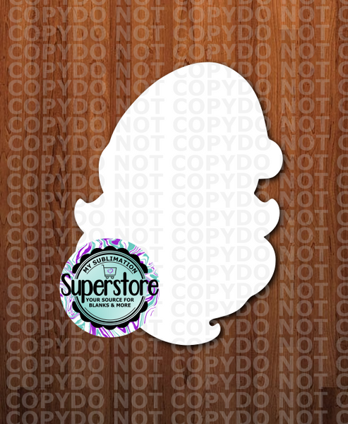 Santa Gnome Head - With or Without Hole - Sublimation Blank MDF