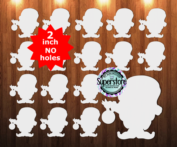 Gnome With Bulb - 10 or 20pc bundle - 1.5 or 2 inch size (great for badge reels & hairbow centers)