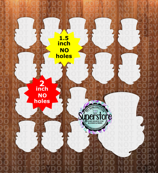 Gnome With Top Hat - 10 or 20pc bundle - 1.5 or 2 inch size (great for badge reels & hairbow centers)