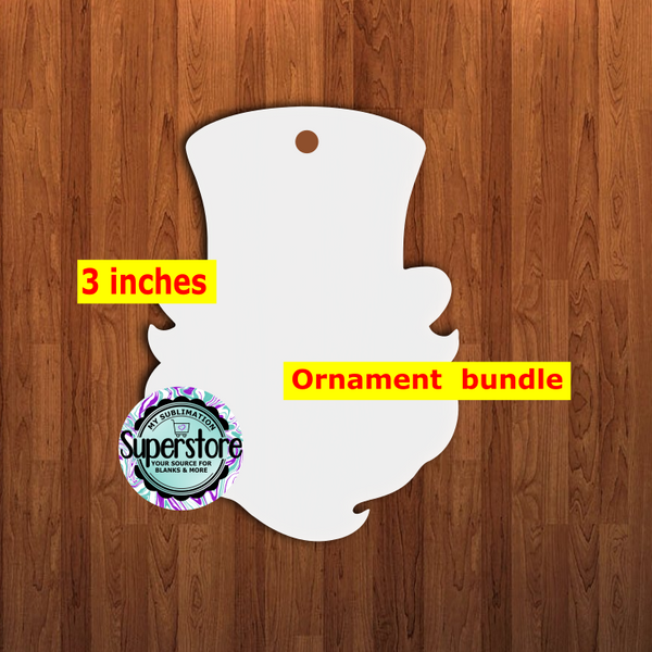 Gnome With Top Hat - With or Without Hole - bundle price - MDF sublimation blanks