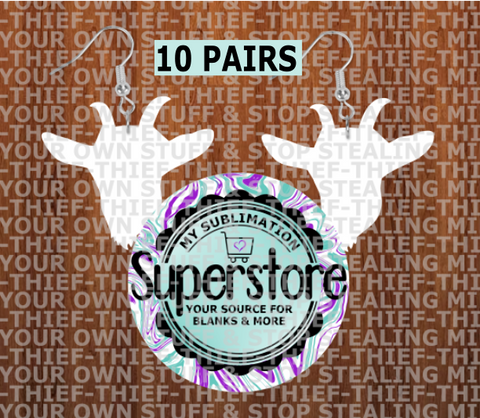 Goat  head earrings - 3 different size options - BULK PURCHASE 10pair