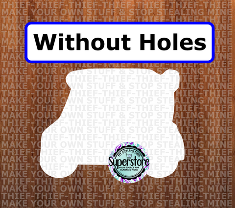 Golf cart - withOUT holes - Wall Hanger - 5 sizes to choose from - Sublimation Blank