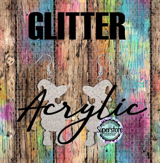 Glitter - Goose Pumpkin - Badge Reels - 10 or 20 count 1.5 & 2 inch size - Sublimation Acrylic