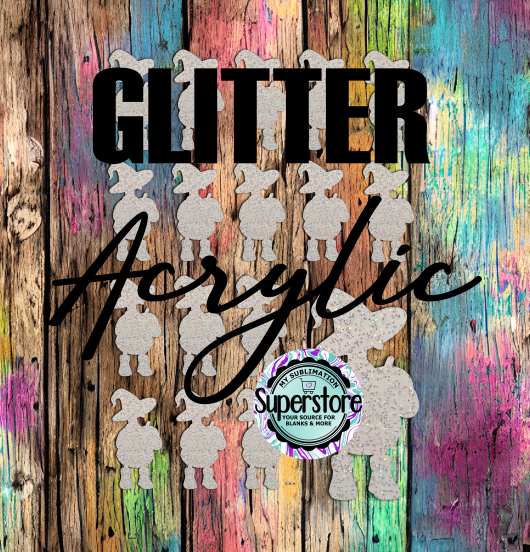 Glitter - Goose With Pumpkin - Badge Reels - 10 or 20 count 1.5 & 2 inch size - Sublimation Acrylic
