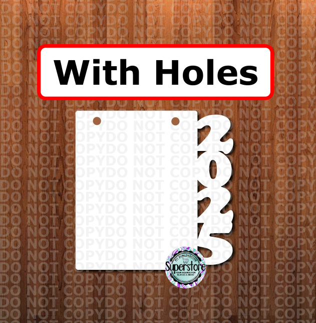 2025 side frame WITH holes - 3 different sizes - Sublimation Blank MDF Single Sided