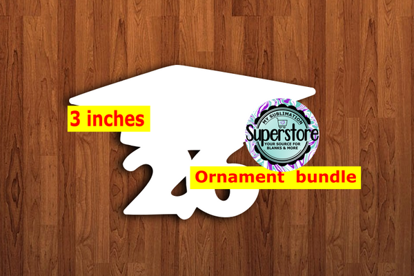 Graduation 26  - With or Without Hole - bundle price - MDF sublimation blanks