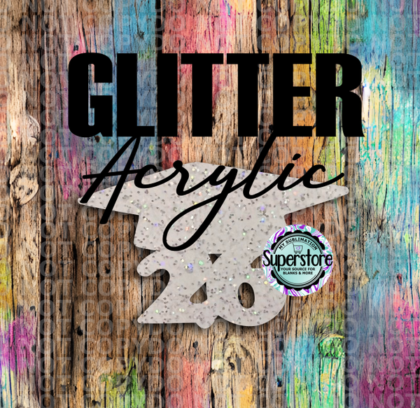 GLITTER  Graduation 26 - With or Without Hole  - Sublimation Acrylic
