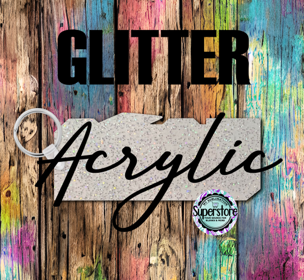 3 inch - Glitter - Acrylic  Grad 2025 - Keychain -  Sublimation Glitter Acrylic