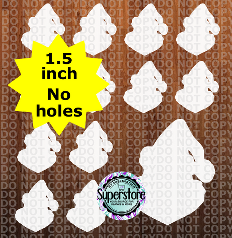 1.5 or 2 inch - Head with hat MDF - (great for badge reels & hairbow centers)