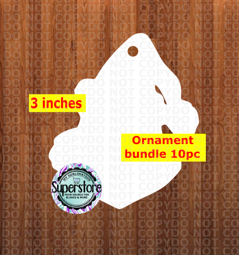 G Head - With Hole Bundle - ornament bundle price - MDF sublimation blanks