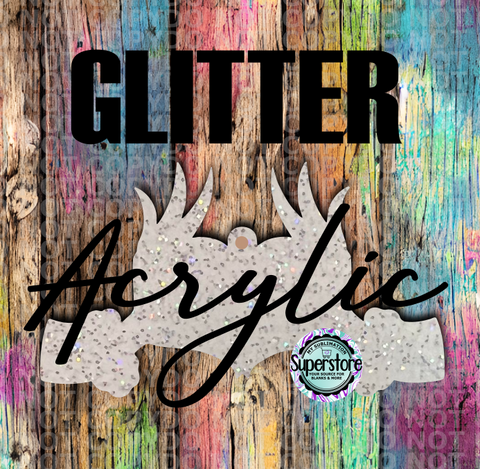 GLITTER Hands -  With or Without Hole  - Sublimation Acrylic