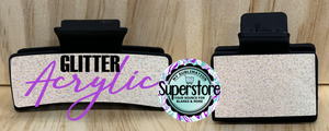 Glitter Acrylic - Hair clip  - Sublimation Acrylic