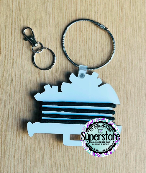Cheer Megaphone Pom Hair Tie Holder  - MDF Or Acrylic OPTIONS