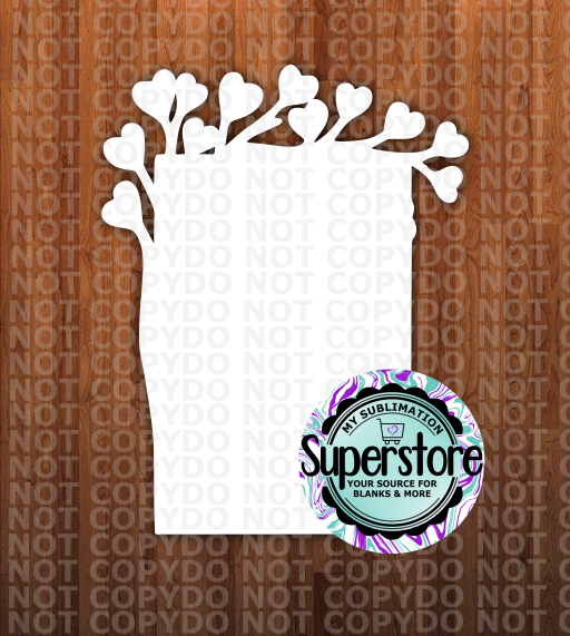 Tree Heart Frame - 2 sizes - MDF Single Sided