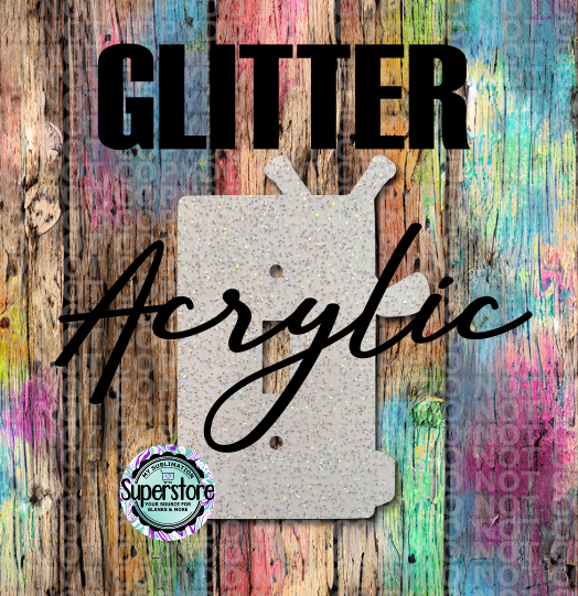 Glitter Acrylic - Light Switch Cover - Hockey - Sublimation Acrylic