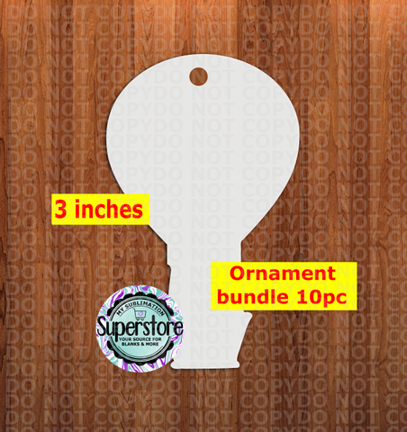 Hot Air Balloon - With Hole Bundle - ornament bundle price - MDF sublimation blanks