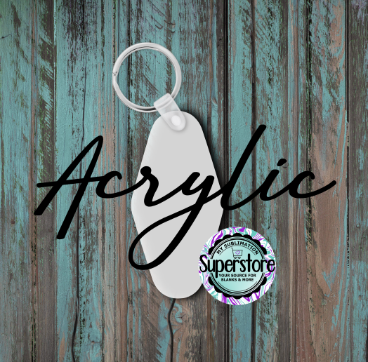 Acrylic Hotel - Keychain -  Sublimation Acrylic