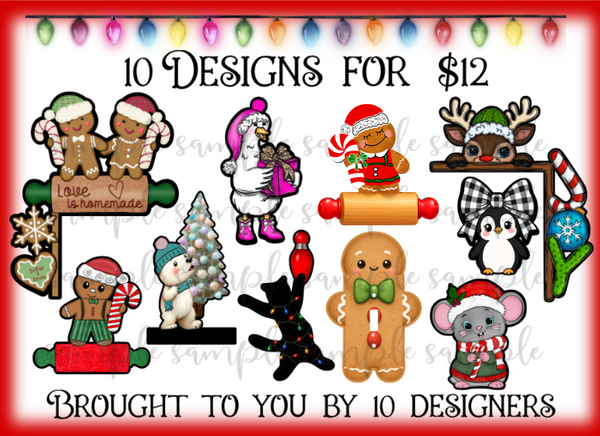 (Instant Print) Digital Download - June Christmas Design Bundle  - Made for our blanks