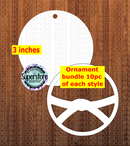 Round Karate belt ring bundle  - WITH HOLE - ornament bundle price - MDF sublimation blanks