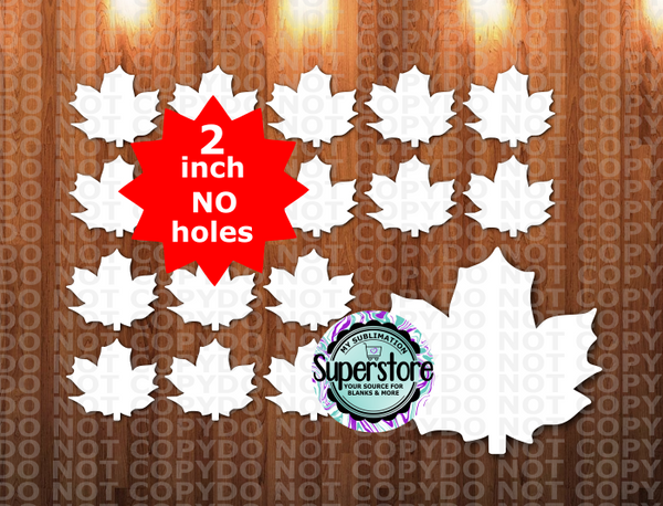 Maple leaf - 10 or 20pc bundle - 1.5 or 2 inch size (great for badge reels & hairbow centers)