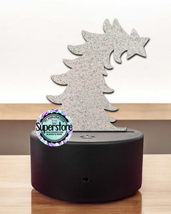 GLITTER Acrylic Whimsical Tree Light Base Blank  - Sublimation Acrylic