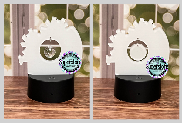 WITH HOLE - Acrylic Cheer  Light Base Blank  - Sublimation Acrylic