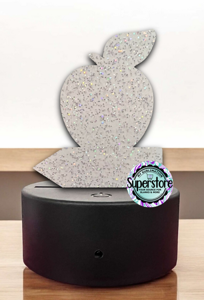 Acrylic Apple Pencil Light Base Blank  - Sublimation Acrylic - Regular or Glitter