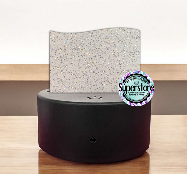 GLITTER Acrylic Flag Light Base Blank  - Sublimation Acrylic