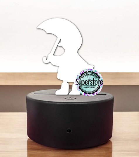 Acrylic Goose Light Base Blank  - Sublimation Acrylic