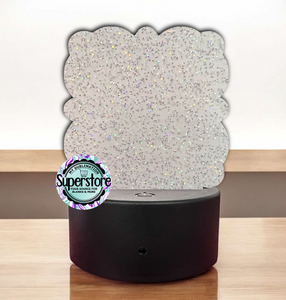 GLITTER Acrylic Malin Light Base Blank  - Sublimation Acrylic
