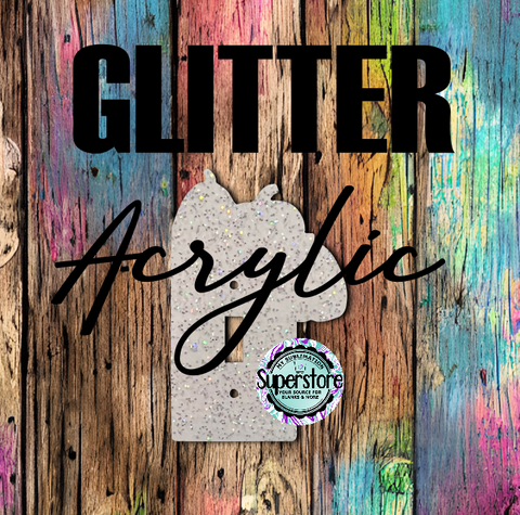 Glitter Acrylic - Light Switch Cover - Trio Pumpkin - Sublimation Acrylic