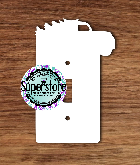 Light Switch Cover - Truck with tree - MDF Sublimation Blank